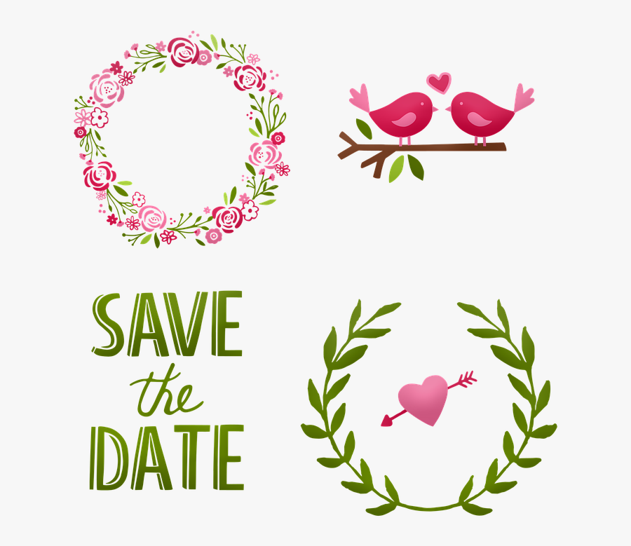Wedding, Cake Wreath, Save The Date, Marriage - Paper Flower Template Svg Free, Transparent Clipart