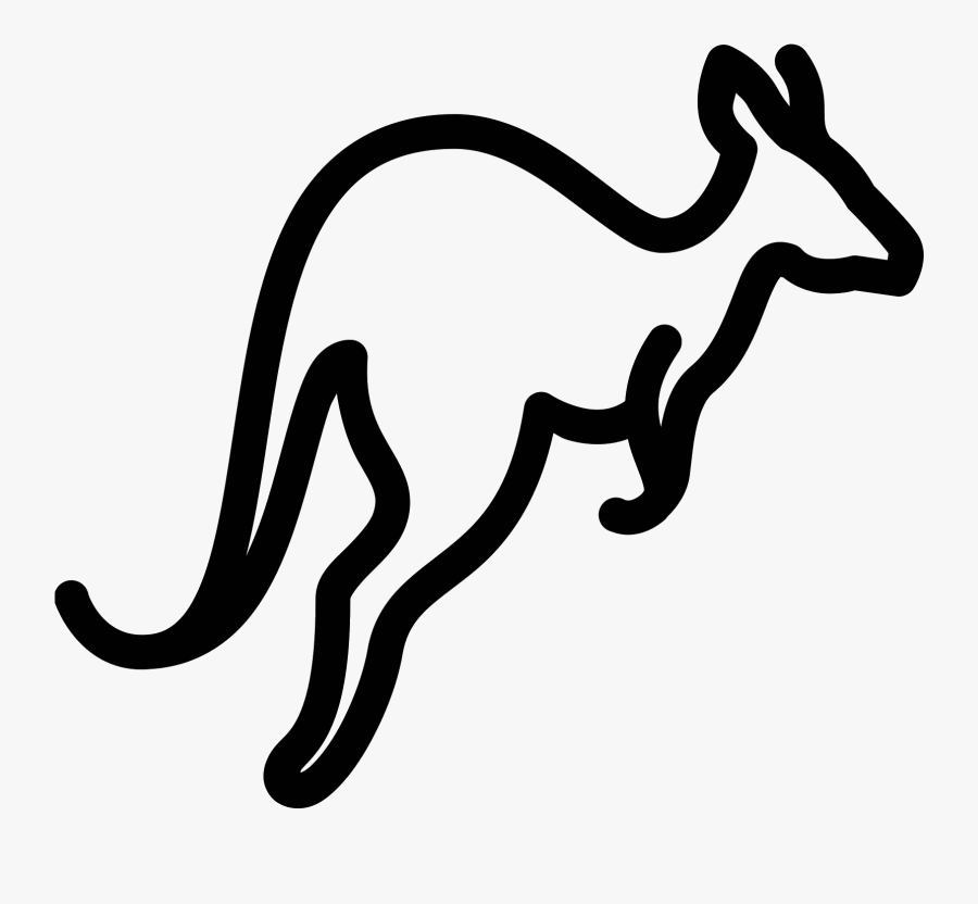 Clip Art Free Library Icon Free Download Png And The - Kangaroo Outline Png, Transparent Clipart