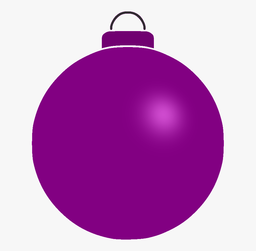 Ornaments Clipart Purple - Red Christmas Bauble Clipart, Transparent Clipart