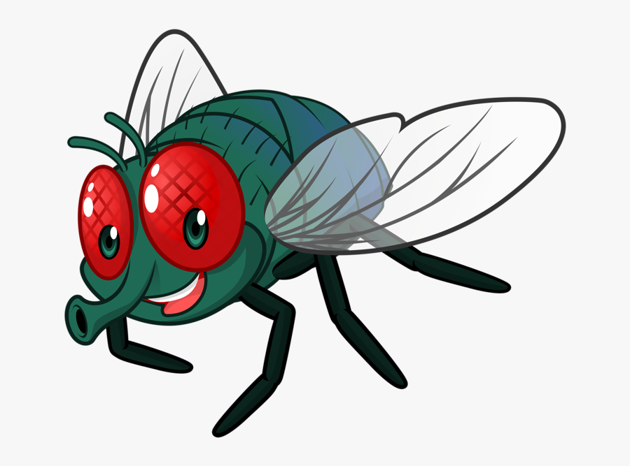 Clip Art Cute Little - Cartoon Fly Transparent Background, Transparent Clipart