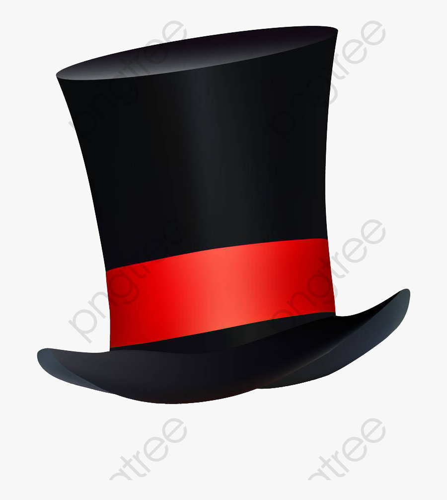 Top Hat Clipart Old Fashioned - Black Hat Clip Art Red , Free ...