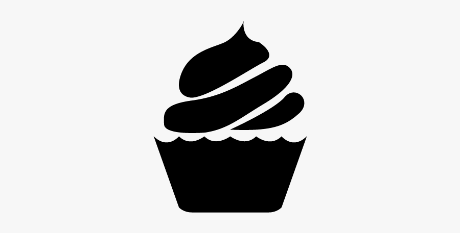 Black And White Cupcake Png - Icon Cupcake Png, Transparent Clipart