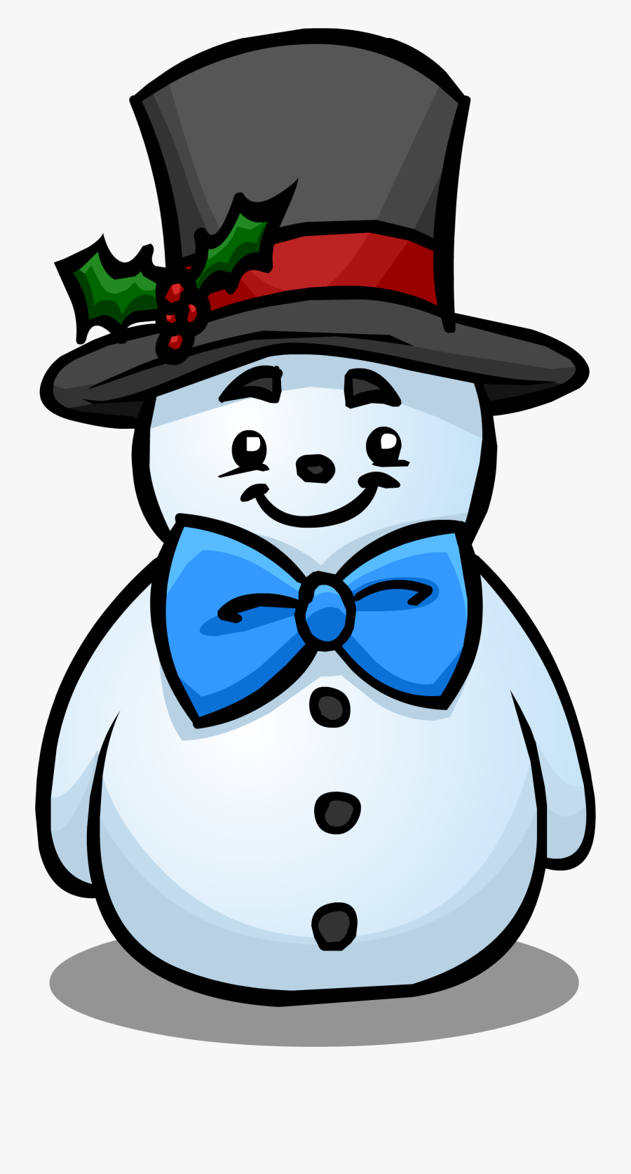Snowman With Top Hat - Top Hat For A Snowman, Transparent Clipart