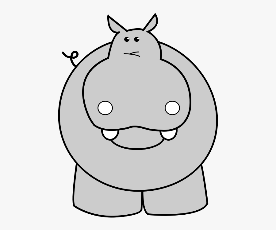 Hippo - Transparent Background Hippo Clipart, Transparent Clipart