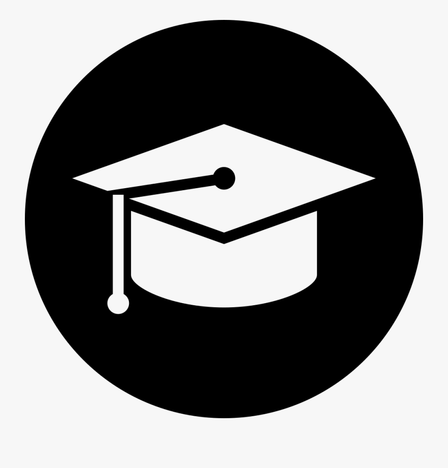 Jpg Library Button Svg Cartoon - Graduation Cap Clipart Circle, Transparent Clipart