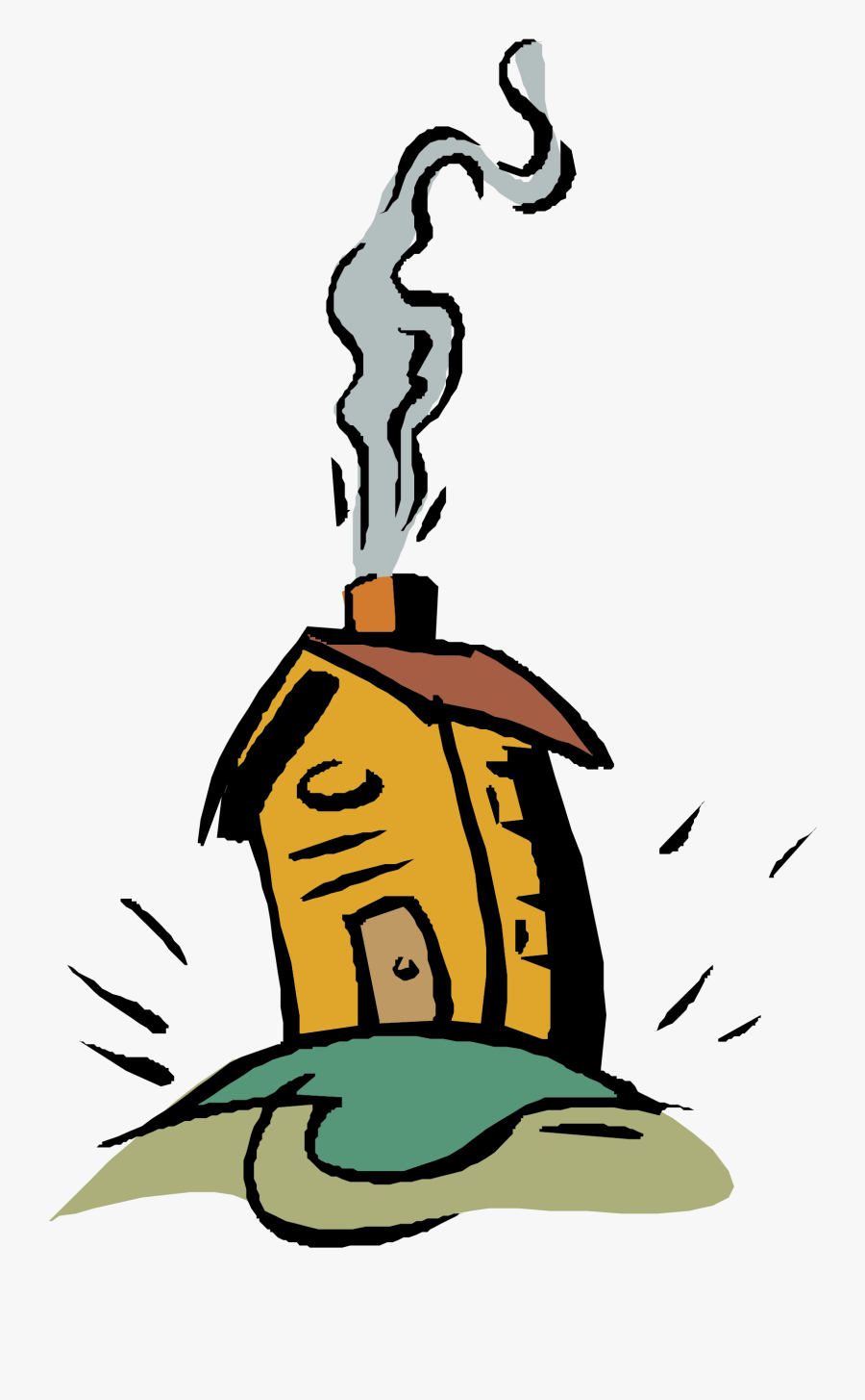 House Clipart Smoke - House , Free Transparent Clipart - ClipartKey