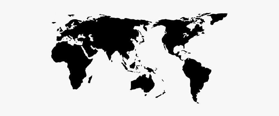 Red World Map Png, Transparent Clipart