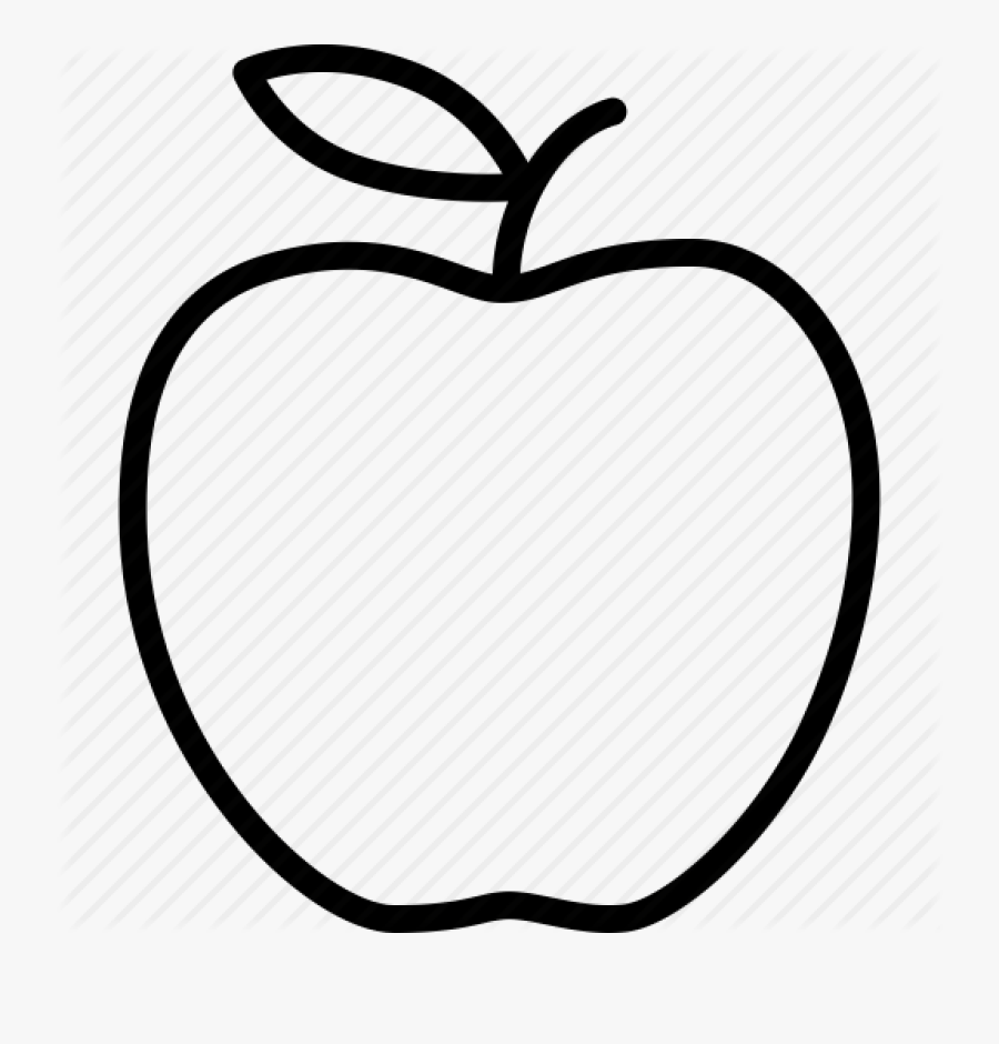 Apple Clip Art Outline Apple Outline Vector Huge Freebie - Mango Clip Art Black And White, Transparent Clipart