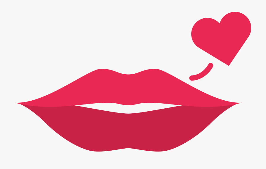 Kiss Clipart Simple Lip, Transparent Clipart