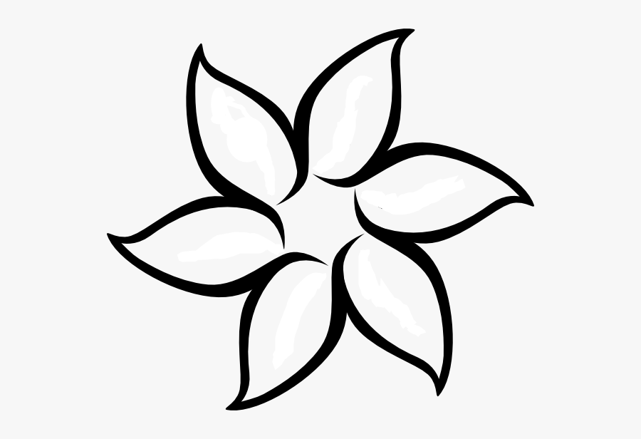 Awesome Resource For Simple Outline Clipart - Flower Clip Art, Transparent Clipart