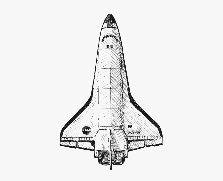 Space Shuttle Clipart Black And White - Space Shuttle Black And White