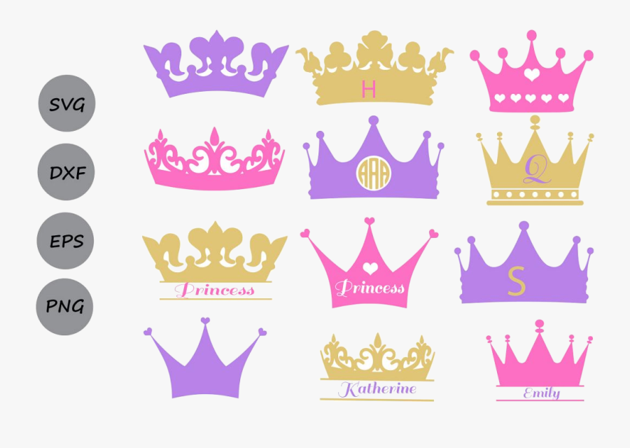 Download Crown Monogram Princess Crowns Clipart Transparent ...