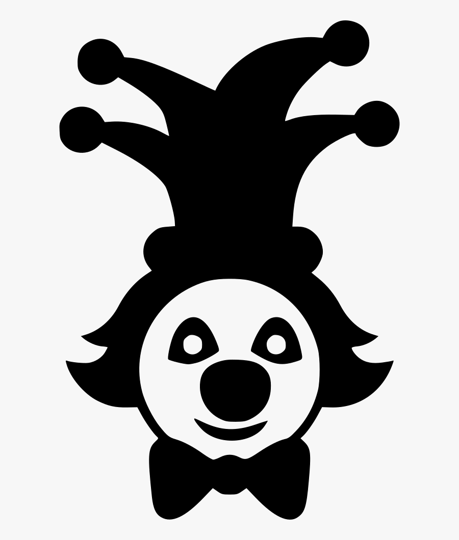 Png File Svg - Black And White Joker Cartoon , Free Transparent Clipart ...