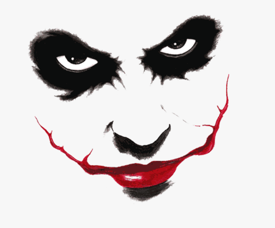 Clip Art Sad Joker - Drawing Joker Free Transparent Clipart - ClipartKey
