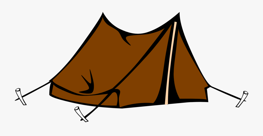 Tent, Camping, Brown, Outdoor, Woods, Nature, Survive - Camping Tent Clipart Png, Transparent Clipart