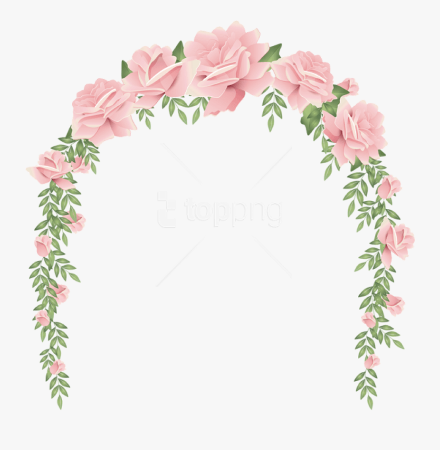 Download Arch Decorative Clipart - Pink Flower Arch Clipart, Transparent Clipart