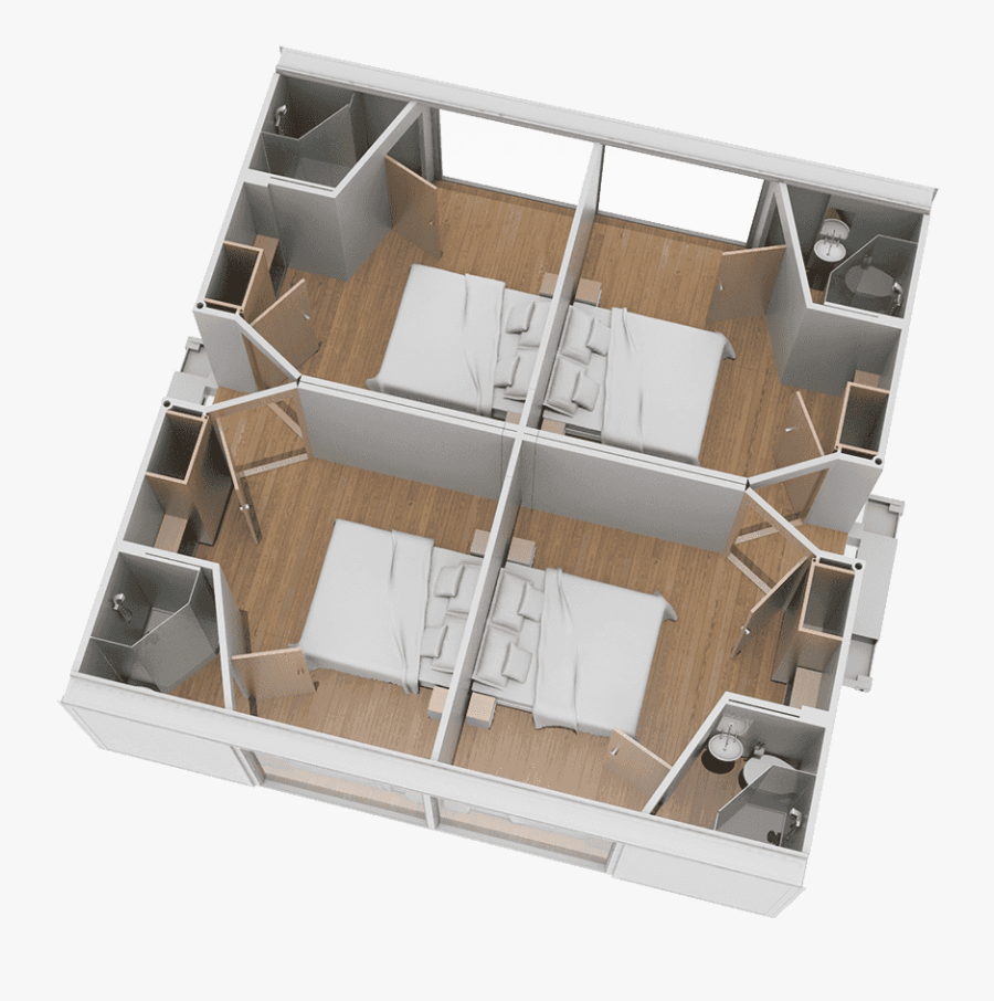 Transparent Cabin In The Woods Clipart - Futuristic Ten Fold Engineering, Transparent Clipart