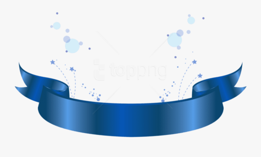 Free Png Download Blue Banner Decorative Element Clipart - Banner Png Azul, Transparent Clipart