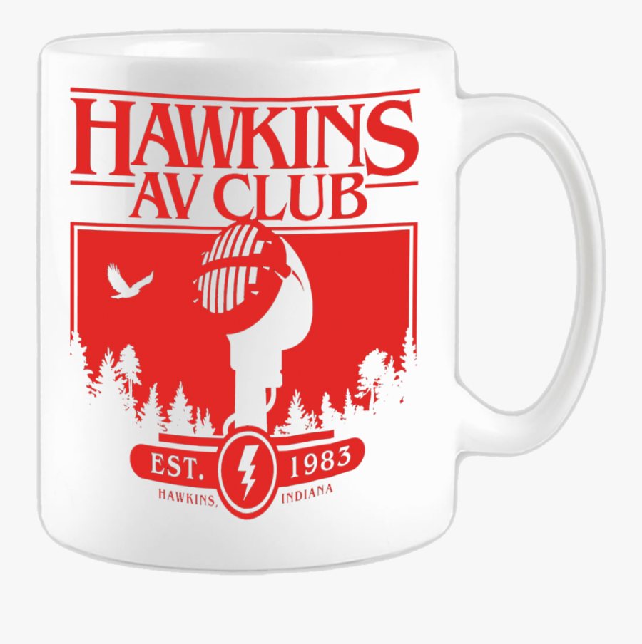 Hawkins Av Club Stranger Things Coffee Mug - Beer Stein, Transparent Clipart
