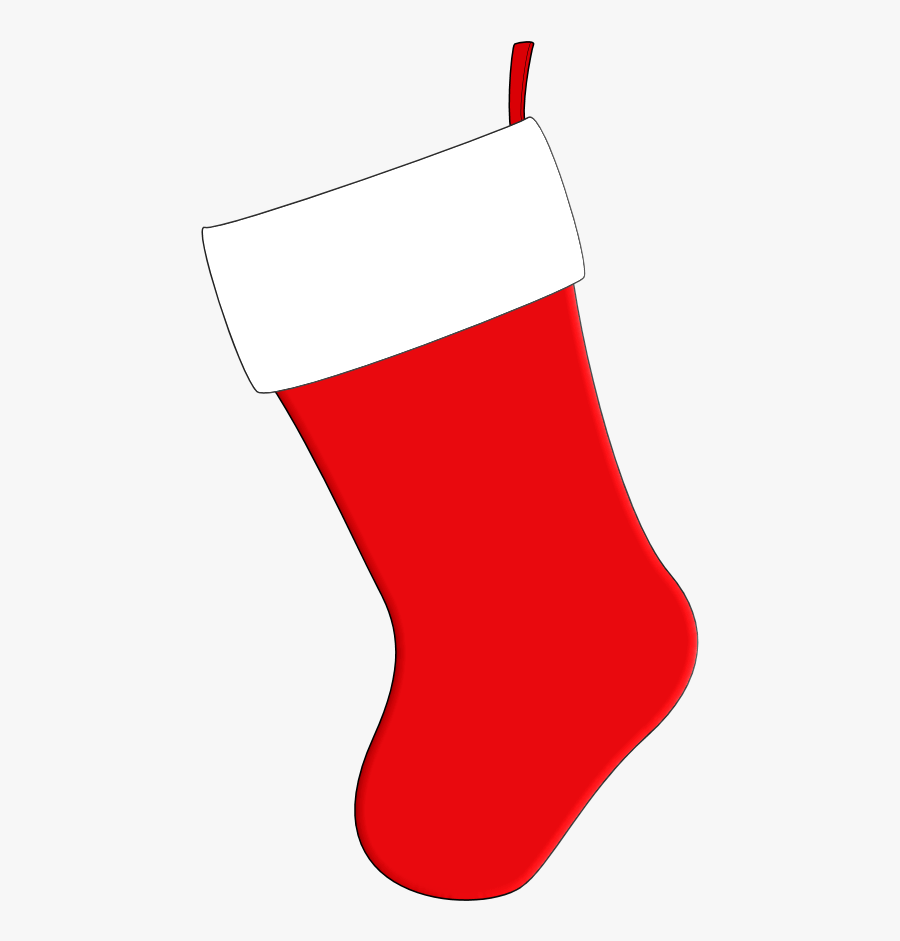 Red Christmas Stocking Template , Free Transparent Clipart - ClipartKey