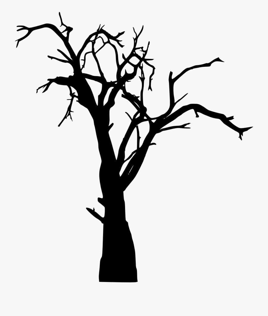 Tree Silhouette Vector Free Download - Dead Tree Png Vector, Transparent Clipart