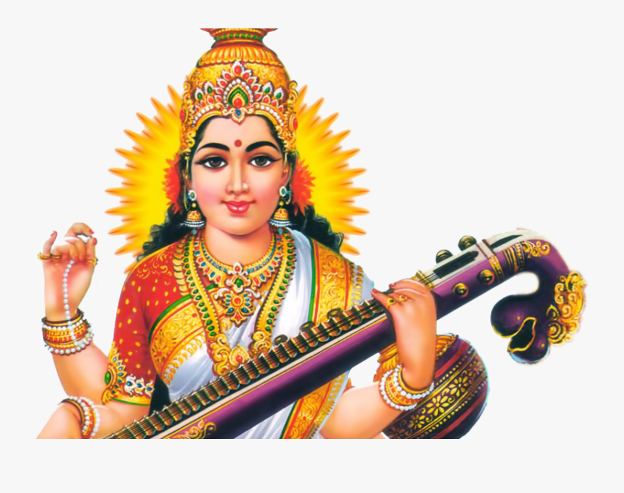 Saraswati Png Transparent Images - Sarswati God Image Png, Transparent Clipart