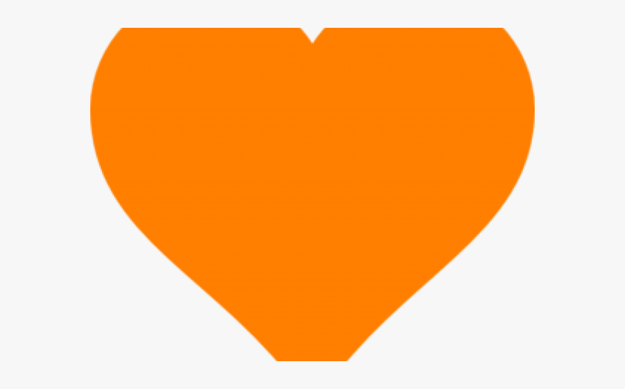 Orange Heart Emoji Discord, Transparent Clipart