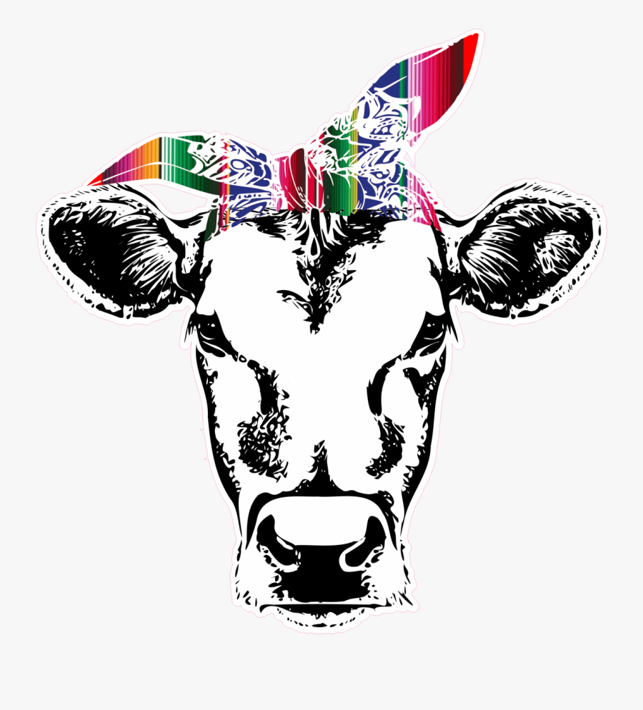 Download Transparent Cows Clipart Cow Head With Bandana Svg Free Transparent Clipart Clipartkey