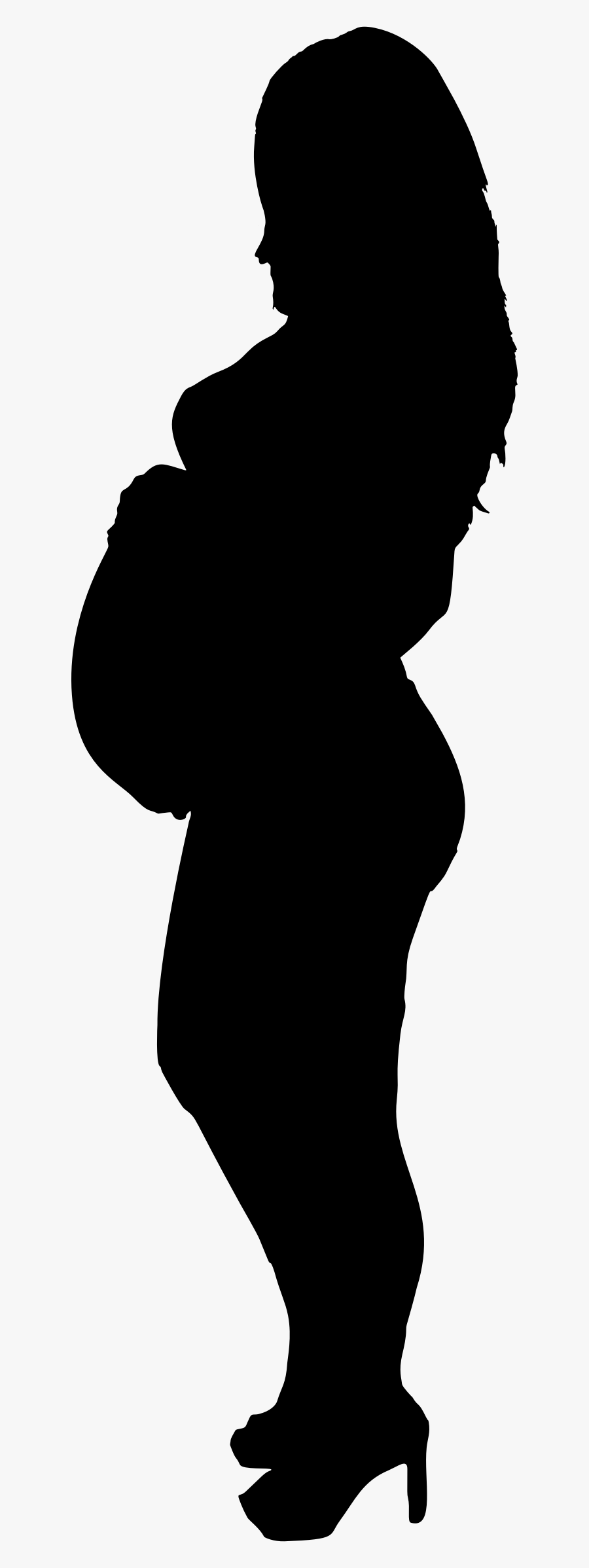 Clip Art Silhouette Pregnant Woman - Pregnant Woman Silhouette ...