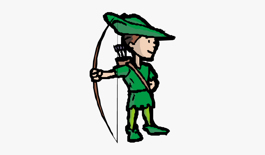Gardener Clipart Clothes - Robin Hood Clipart Cute, Transparent Clipart