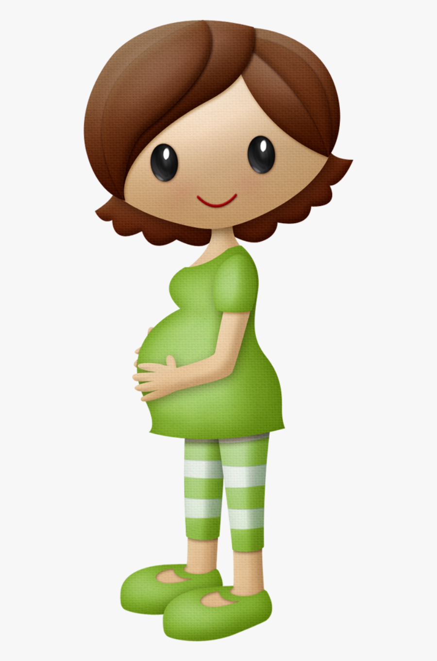 Imagen Infantil De Una Mujer Embarazada, Transparent Clipart