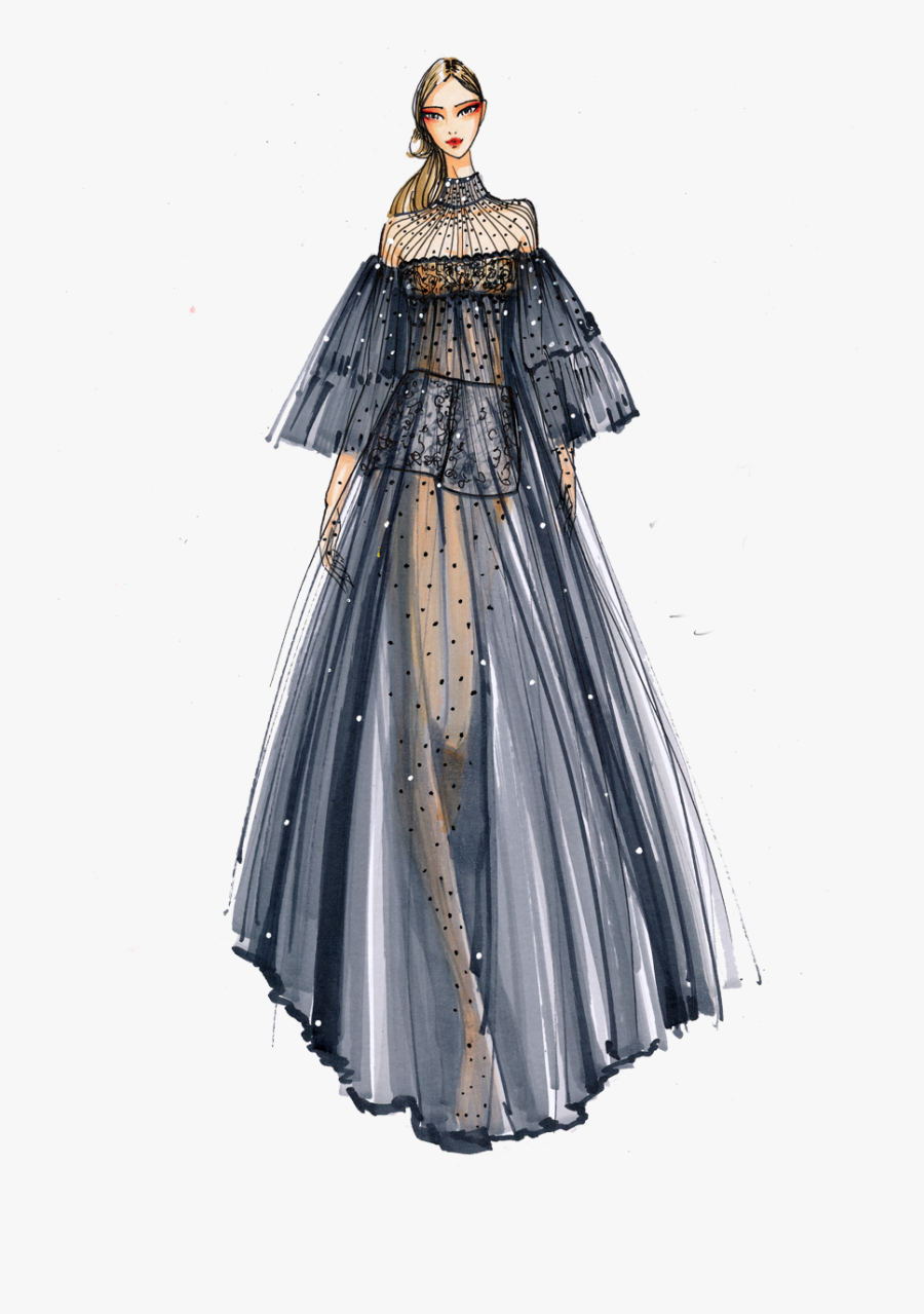 Fashion Design Designer Clothing Drawing Hq Image Free - Fashion Design Drawing Dresses, Transparent Clipart