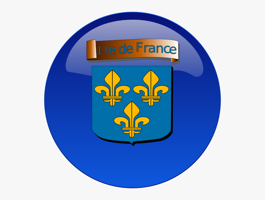 Ile De France 2 Svg Clip Arts - Ile De France Flag, Transparent Clipart