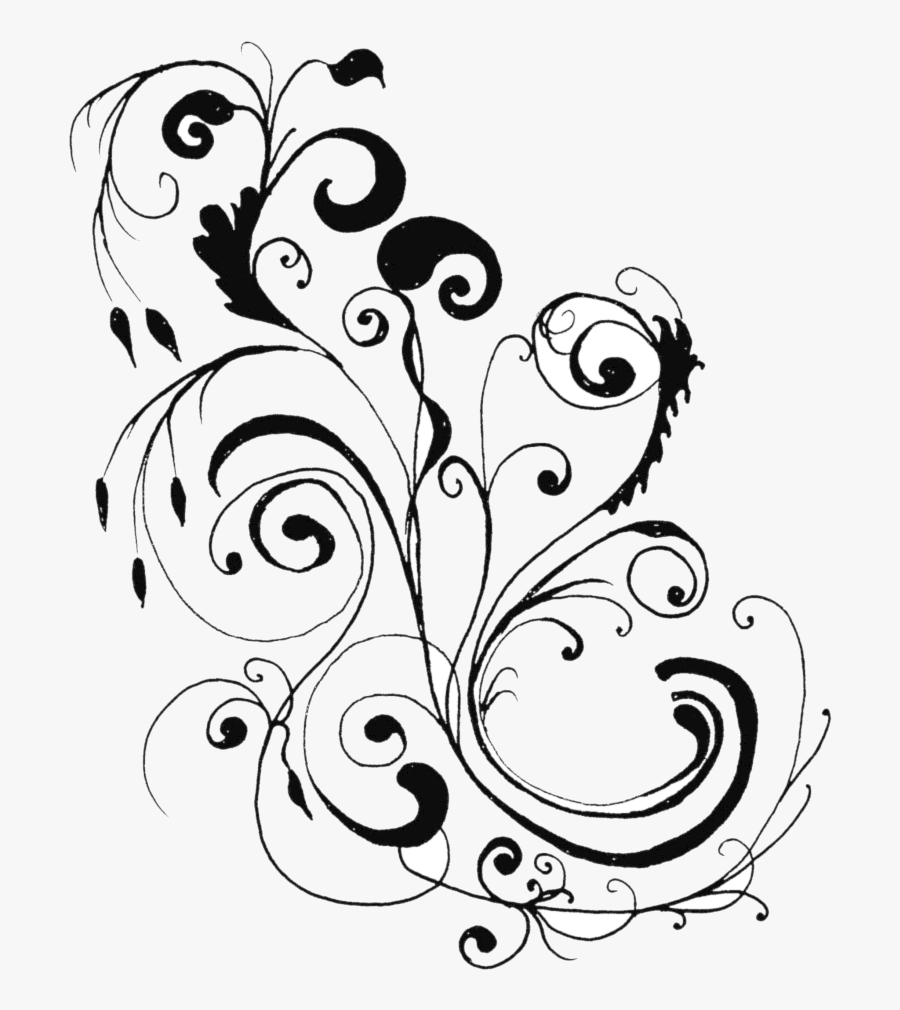 Wedding Awesome Clipart Black And White Pictures Border - Flower Border Line Art, Transparent Clipart