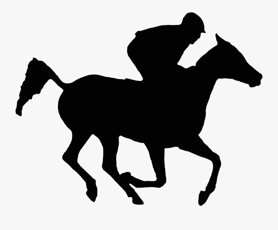 Shining Design Race Horse Silhouette Illustration Of - Horse Race Silhouette, Transparent Clipart