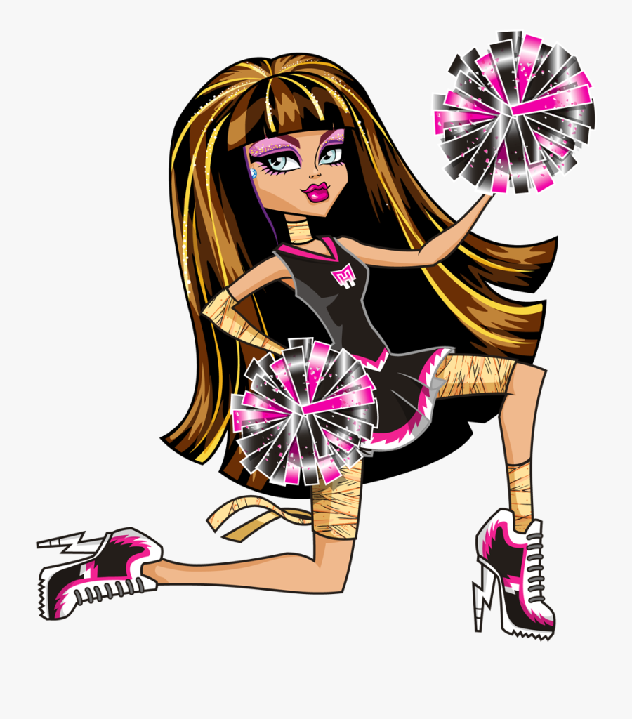 Monster High Dolls Clipart 4 By Elizabeth - Monster High Cleo Fearleading, Transparent Clipart