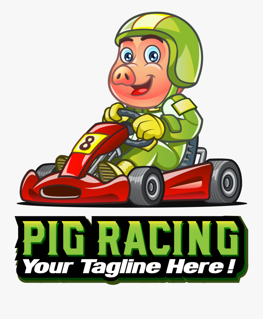 Pigs Clipart Race - Cartoon, Transparent Clipart