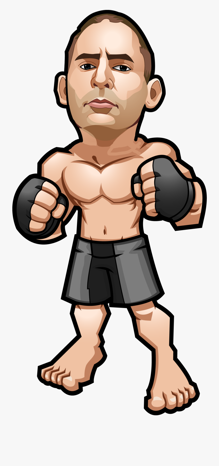 Transparent Mma Png - Png Mma Fighter, Transparent Clipart