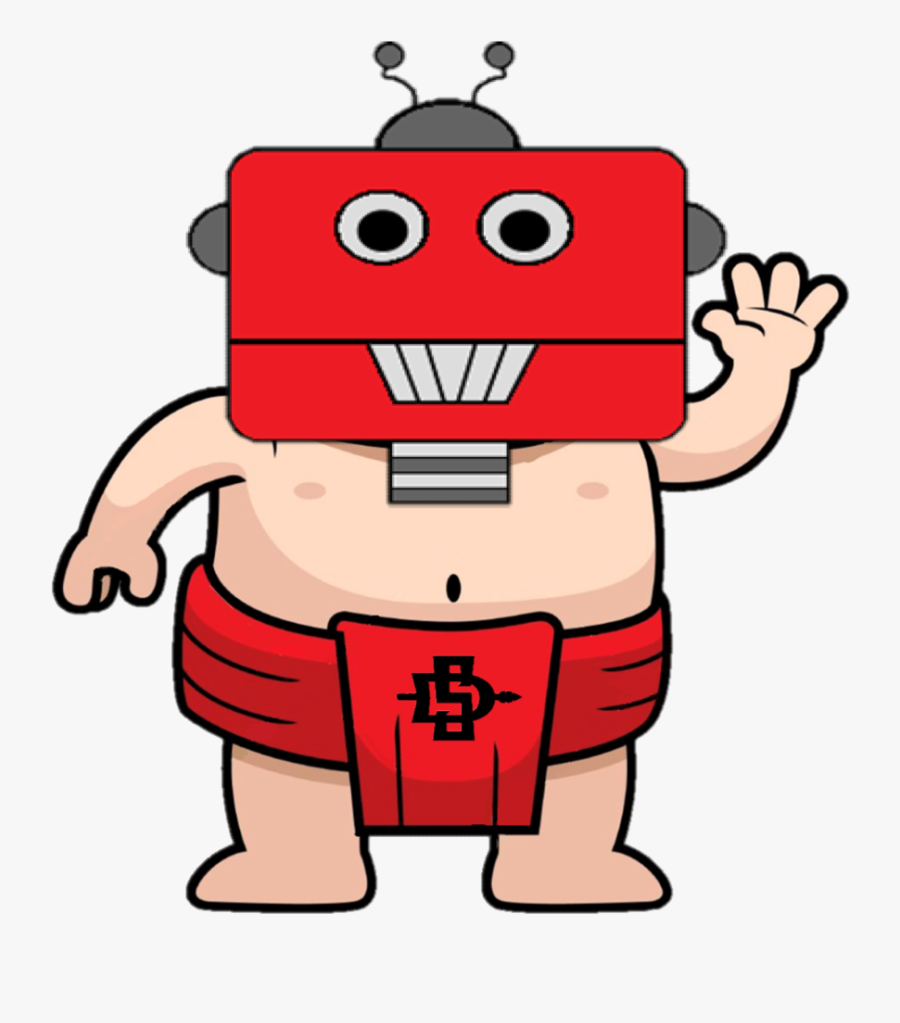 Mini Sumo Robot Competitor - Sumo Wrestler Cartoon , Free Transparent