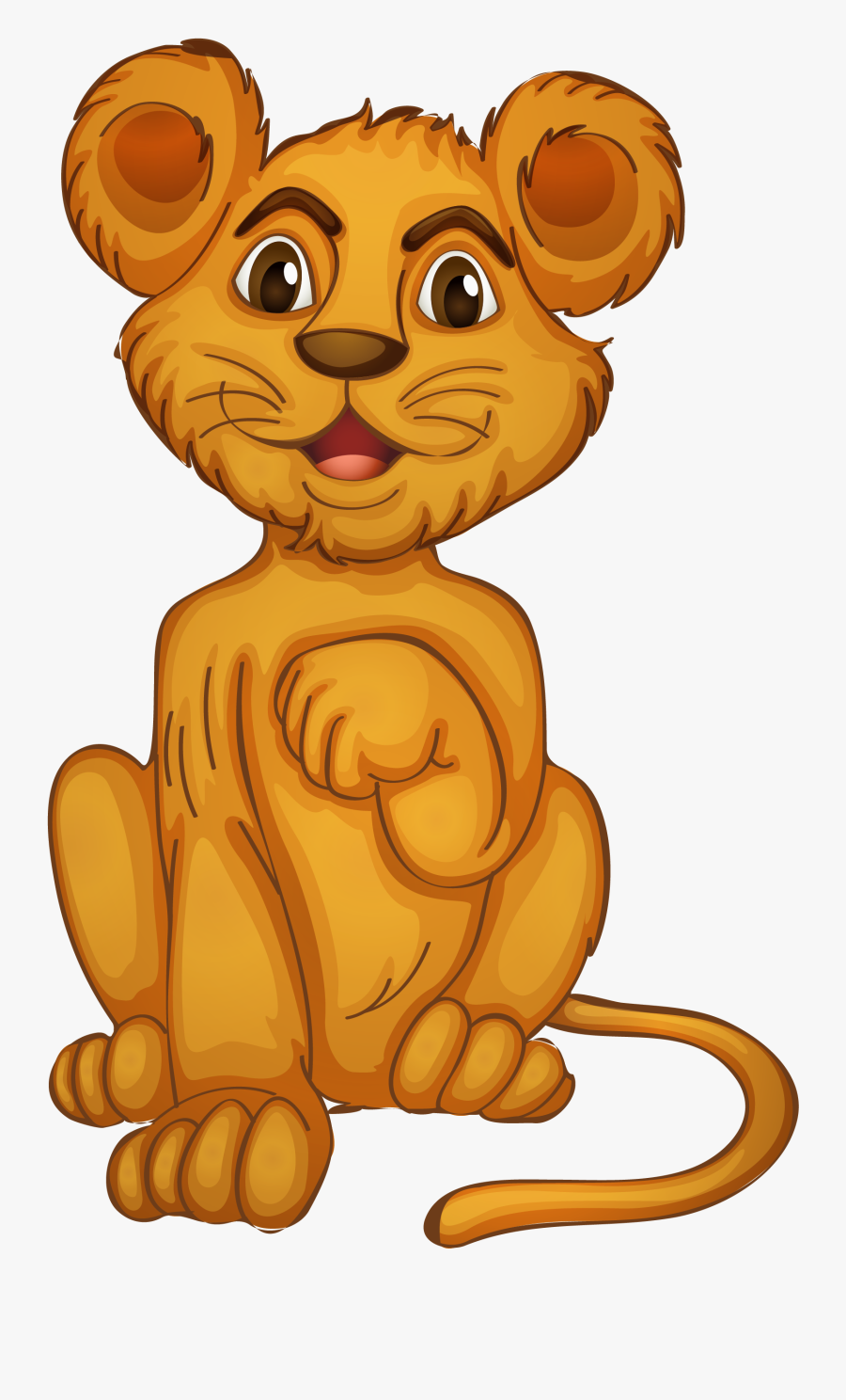 Cub Clipart Lion Cub - Land Animals Clip Art, Transparent Clipart