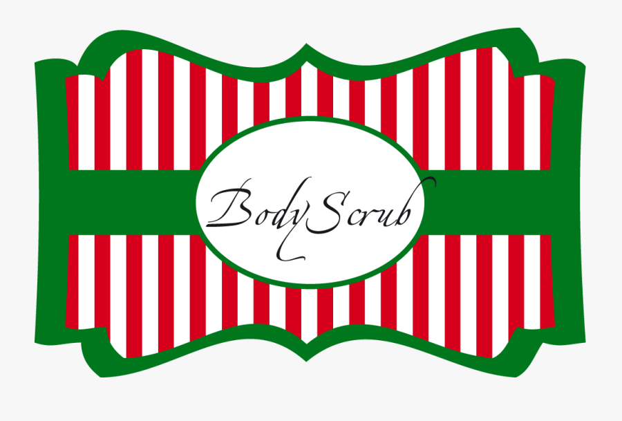 Sugar Scrub Labels For Christmas Fun For Christmas - Label Christmas Free Png, Transparent Clipart