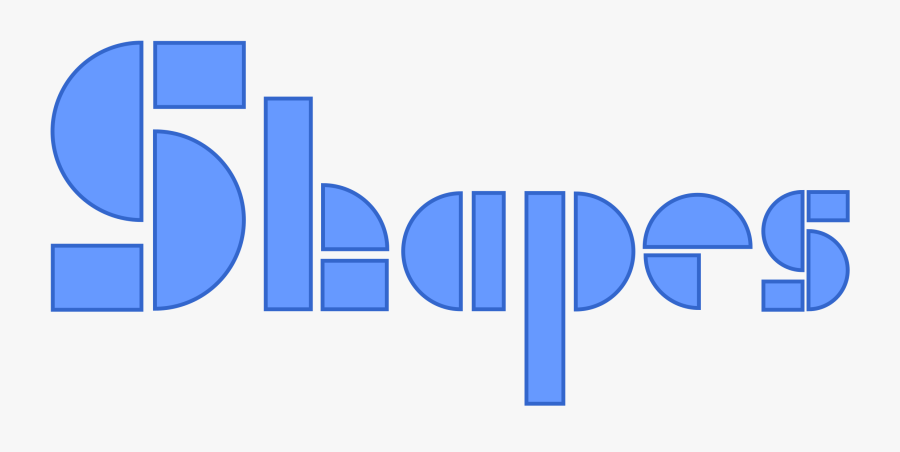 Clipart Shapes Text , Png Download - Shapes Text Clipart, Transparent Clipart