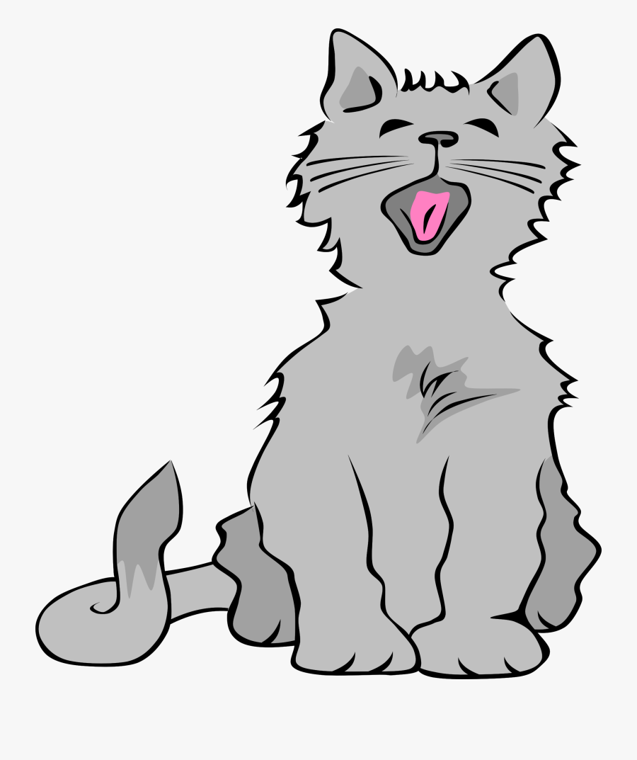 New 2018 Cat Clipart Vector Free Download - Clip Art Cat Meow, Transparent Clipart