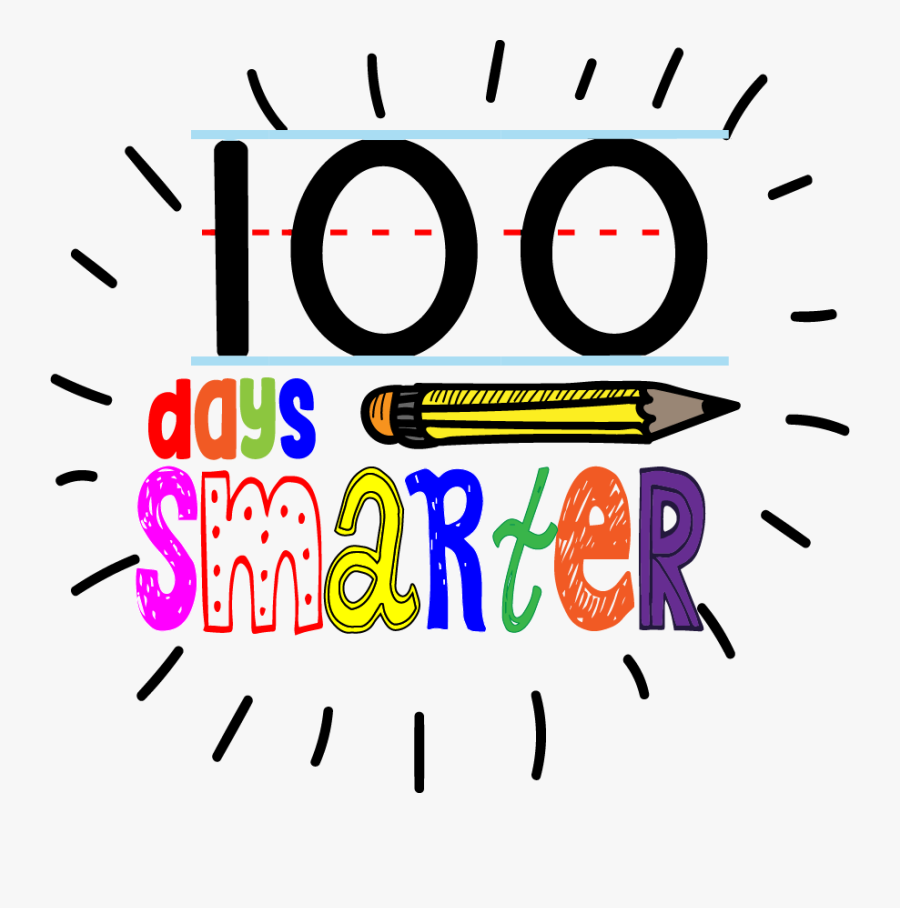 Fun 100th Day Of School Sign 100 Days Smarter Clipart Free