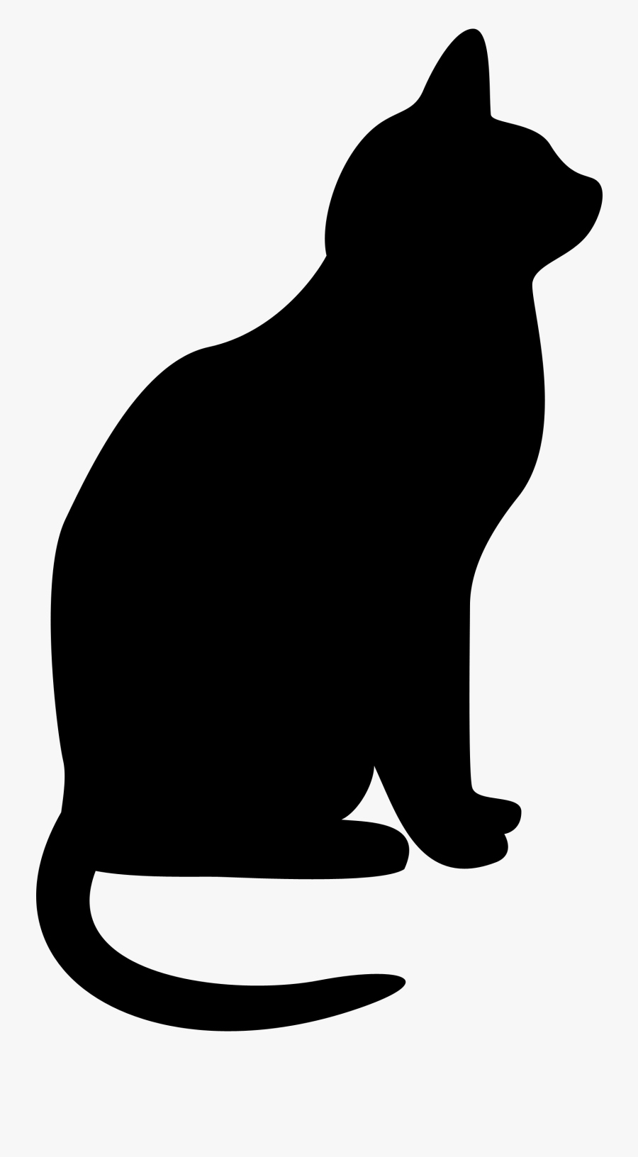 Black Cat Cats Clipart Silhouette Clip Art Transparent - Silhouette Black Cat Clipart, Transparent Clipart