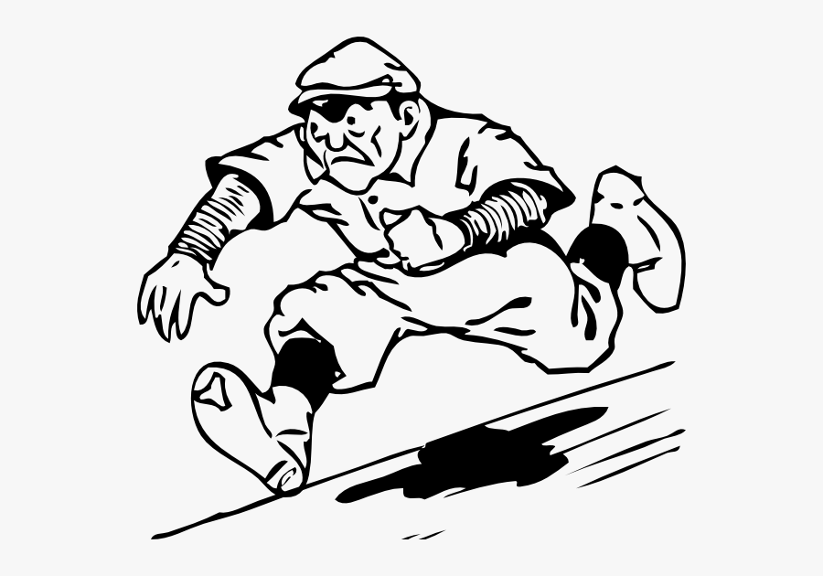 Baseball Black And White Free Baseball Clipart - Running Clip Art, Transparent Clipart