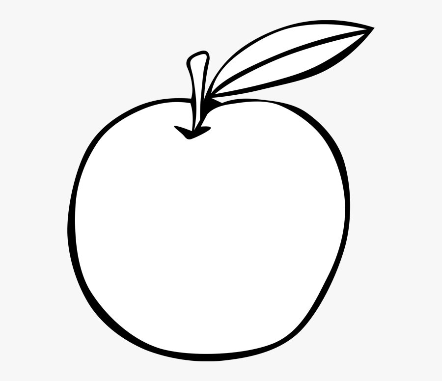 Apple Fruit Clipart Black And White - Mcintosh, Transparent Clipart