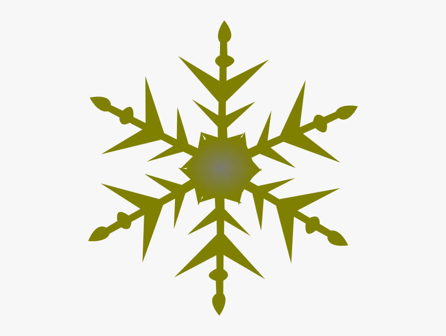 Solid Snowflake Clipart - Simple Snowflake Svg Free, Transparent Clipart