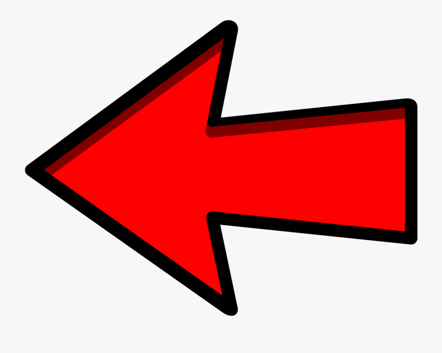 Arrow To The Left 3 Vbec Email Symbol Clip Art Location - Left Red Arrow Clipart, Transparent Clipart