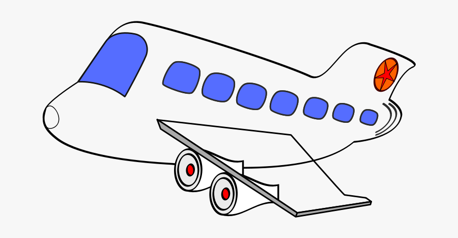 Clip Art Free Airplane Png Download - Cartoon Transparent Background Airplane, Transparent Clipart
